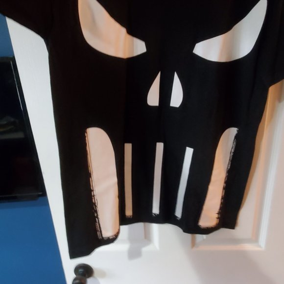 Mens Vintage Marvel Punisher Big Print Logo T-shirt Mad Engine Large - Picture 3 of 10